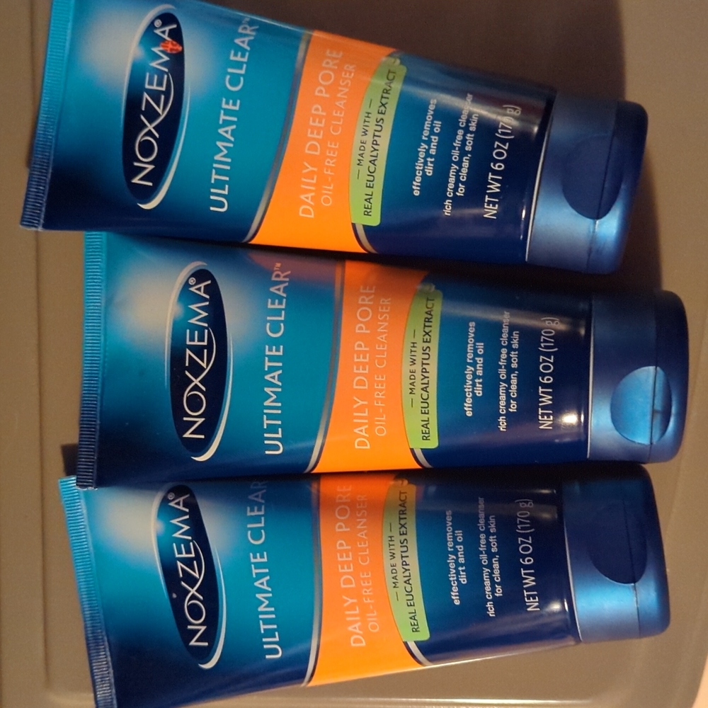 Noxzema Ultimate Clear Anti Blemish Daily Scrubs 5 oz. Lot of 3